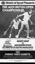 Coverscan of 1981 Audi British Open Championship